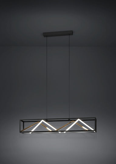 Eglo Penela Κρεμαστό Φωτιστικό Μαύρο LED 116x150εκ.
