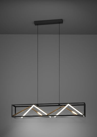 Eglo Penela Κρεμαστό Φωτιστικό Μαύρο LED 116x150εκ.