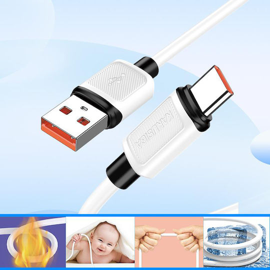 Kakusiga USB 2.0 Cable USB-C male - USB-A Μαύρο 1m KSC-998-C-BK