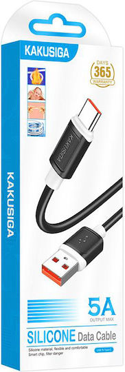 Kakusiga USB 2.0 Cable USB-C male - USB-A Μαύρο 1m KSC-998-C-BK