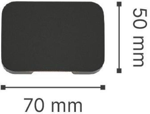 Inlight Wall-Mounted Outdoor Ceiling Light LED IP65 1W with Warm White Light 7x5εκ.