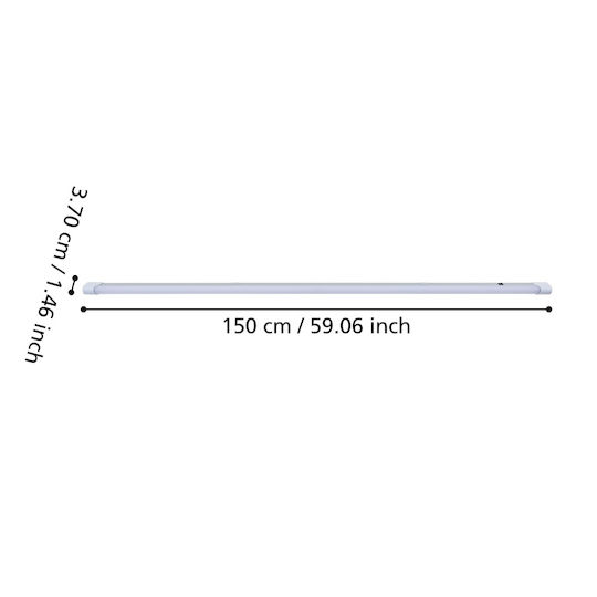 Eglo Commercial Linear Ceiling Light L148xD4xH3cm