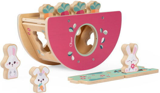 Chicco Montessori Educational Wooden Hill with Bunnies 2+ Years