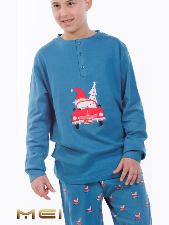 MEI Детска пижама Petrol Blue