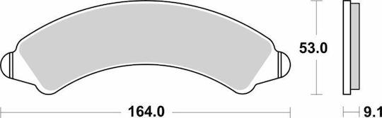 Sbs Метални Мотоциклетни Накладки 977rsi 1 Комплект 1 Спирачен Апарат