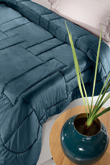 Guy Laroche Σετ Πάπλωμα Υπέρδιπλο 220x240εκ. Scarlett Blue Saphire 3τμχ 530 GSM