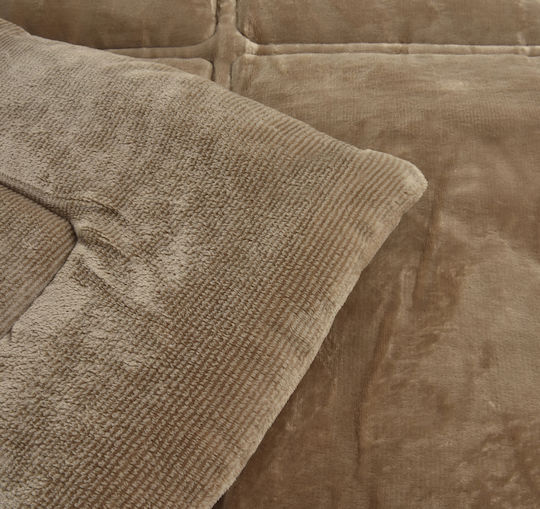 Liolios Home Κουβερτοπάπλωμα Υπέρδιπλο 220x240εκ. Napoli Coffee
