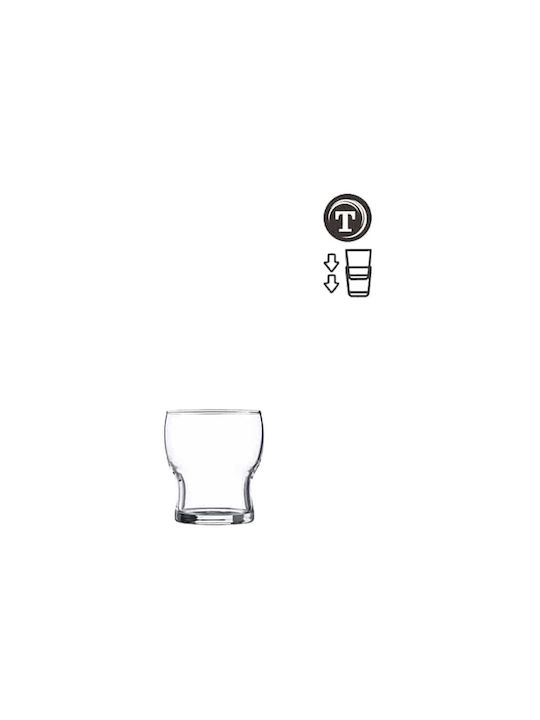 Vicrila Set Gläser Wasser / Whiskey aus Glas 12Stück