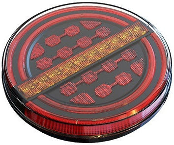 Led Rücklicht Ø13.9cm Bremsen Laufblitz Ip68