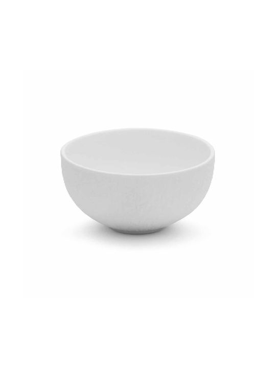 Yuk Serving Bowl Round made of Porcelain White 6pcs