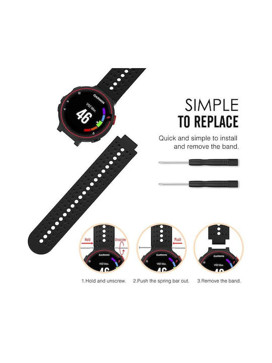 Strap Silicone Black (Forerunner 220)