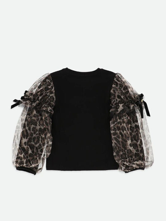 Kids Long-sleeved Sweater Black and c