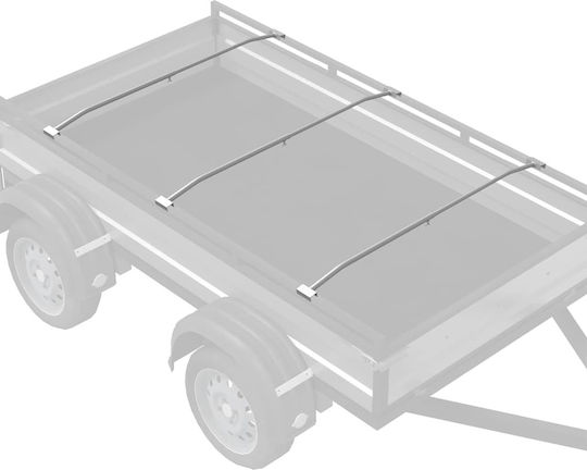 Vidaxl Passend Flache Teppichbefestigung 3 Stück Silber 100-145 cm