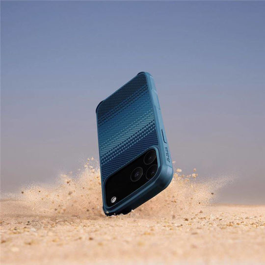 Pitaka Military-grade Umschlag Rückseite Aramid Fiber 2mm Blau (iPhone 17 Pro Max)