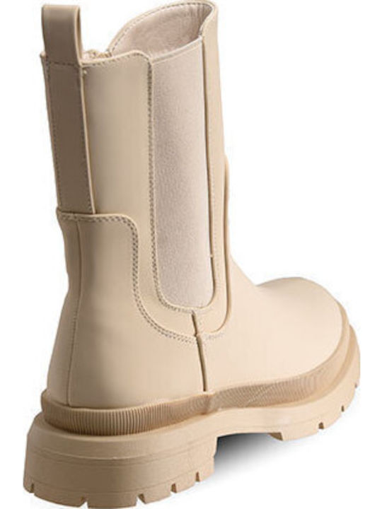 Women's Chelsea Boots Beige