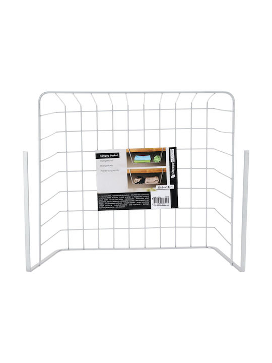 Koopman Pendant Metal Shelf 30x25.5x14cm White