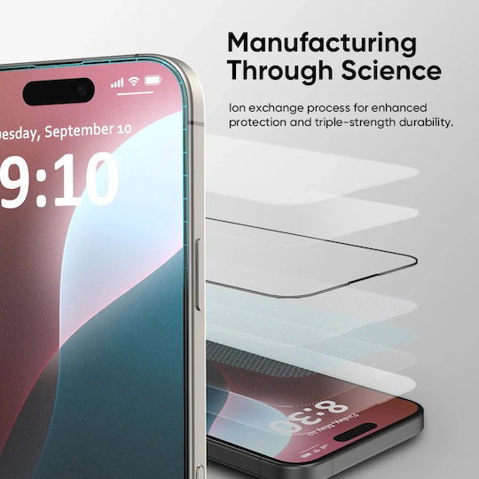 ANANK 3D Tempered Glass Μαύρο (iPhone Air)