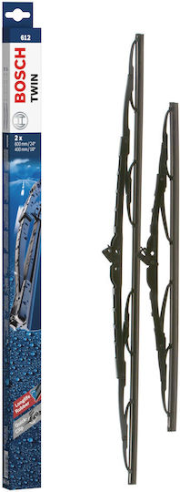 Bosch Twin 612 Front Set Car Wiper Blades 600mm/400mm for Hyundai i10 i20 iX35 Solaris Tucson Chevrolet Captiva Kia Cerato Rio Sportage Mazda 6 Mitsubishi Galant Lancer