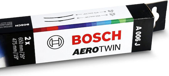 Bosch Aerotwin Front Car Wiper Set 650mm/475mm