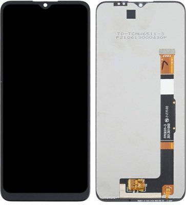 Οθόνη TCL006 με Μηχανισμό Αφής για TCL 20R (Μαύρο)