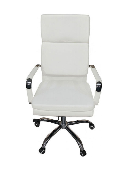 Polihome Twinport Office Chair with Recline and Adjustable Arms White