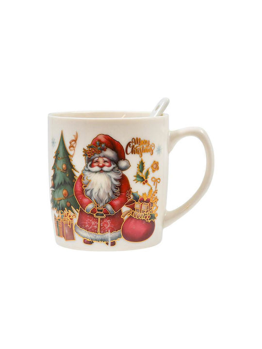 Fylliana Santa Claus Christmas Ceramic Mug Santa Clauses 8x7x7cm