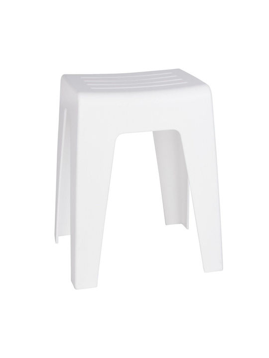 Stool For Kitchen Plastic White 38x47x32cm