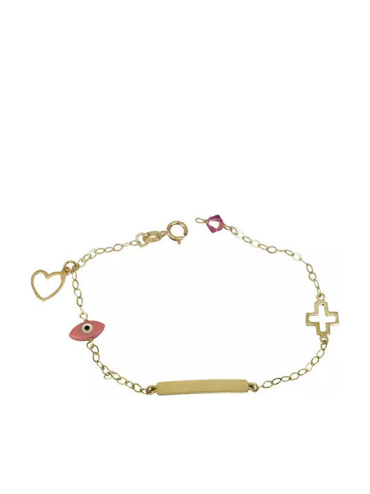 Kinderarmband ID Gold 9K