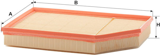 Mann Filter Car Air Filter for Volvo S80 / V70 / XC 60 / XC 70