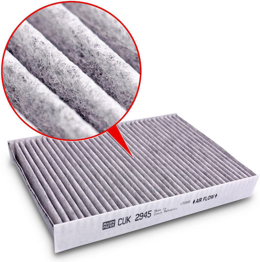 Mann Filter Filtru de Cabină cu Carbon Activ Nissan Kubistar Renault Clio / Kangoo / Megane