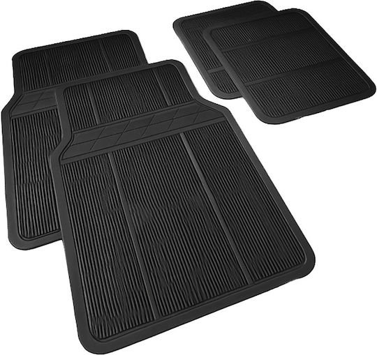 Set 4 Covorașe Auto Universale Kiwari Tough Negru