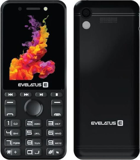 Evelatus Tron Telefon Mobil Dual SIM Cu Butoane Negru