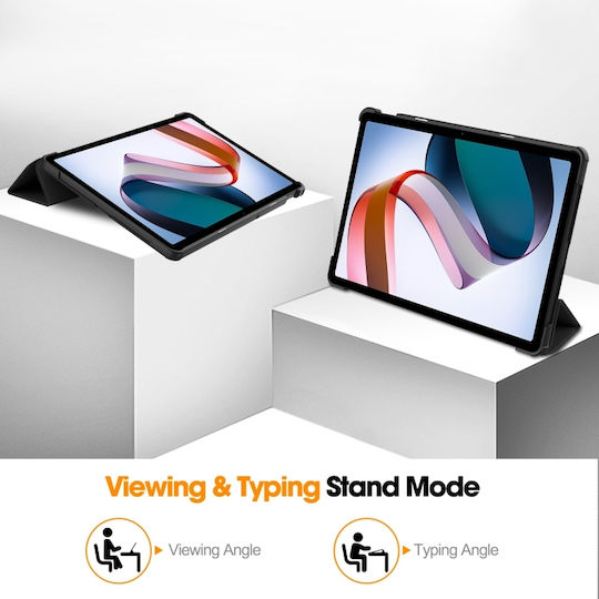 Color 3-fold Holder Flip Cover Negra (Redmi Pad SE 11) EDA005178901A