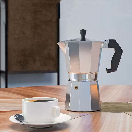 Espresso-Kanne 3 Cups Silber