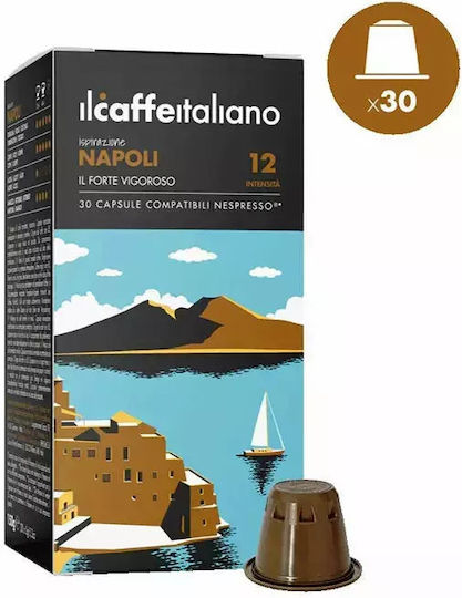 IL Caffe Italiano Capsules Espresso Hazelnut Compatible with Machine Nespresso 30caps,tobolek
