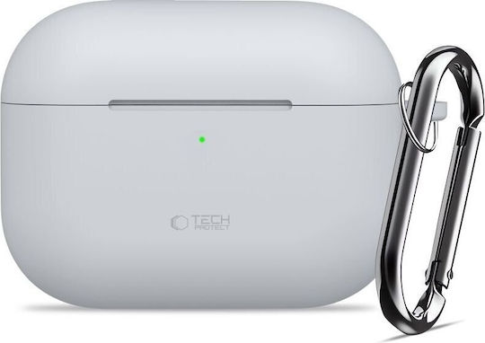 Tech-Protect Silikon Haken Tasche in Grauer Farbe für Apple AirPods Pro 3