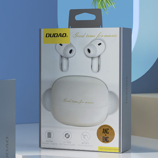 Dudao U21 In-ear Bluetooth Handsfree Earphones with Charging Case White