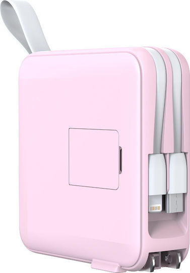 Mobile Origin PBT-03L-PNK MagSafe Power Bank 10000mAh 20W with USB-A Port and USB-C Port Power Delivery Pink