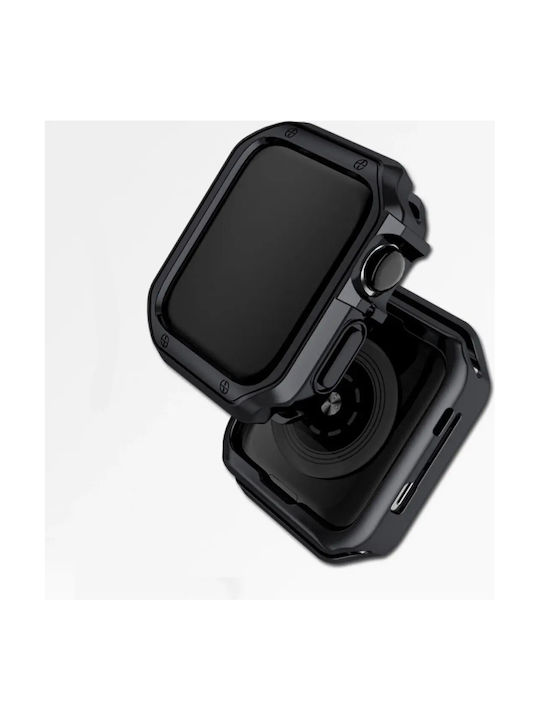 Hurtel Πλαστική Θήκη σε Μαύρο χρώμα για Apple Watch Series 7, 8, 9