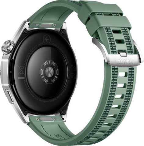 Huawei Watch GT 6 Stainless Steel 46mm Αδιάβροχο με Παλμογράφο (Green Woven)