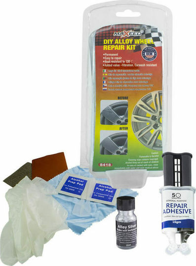 Maxeed Kit Επιδιόρθωσης για Ζάντες Αυτοκινήτου Ασημί