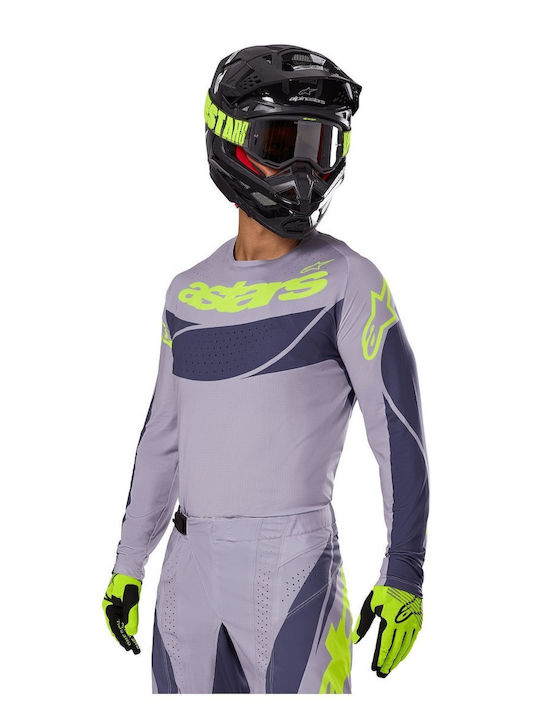 Alpinestars Мъжки Блуза за мотокрос Дълъг ръкав Сив Цвят