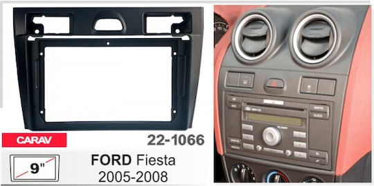 Ice DIN Fascia Panels 2 Din Compatible with Screen 9" for Ford Fiesta 2002-2008
