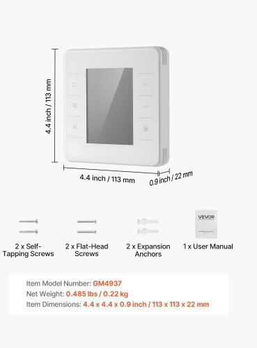 Vevor Digital Termostat Spațiu