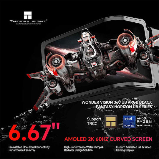 Thermalright Wonder Vision 360 UB Υδρόψυξη AIO CPU με 3 Ανεμιστήρες 120mm και ARGB Φωτισμό