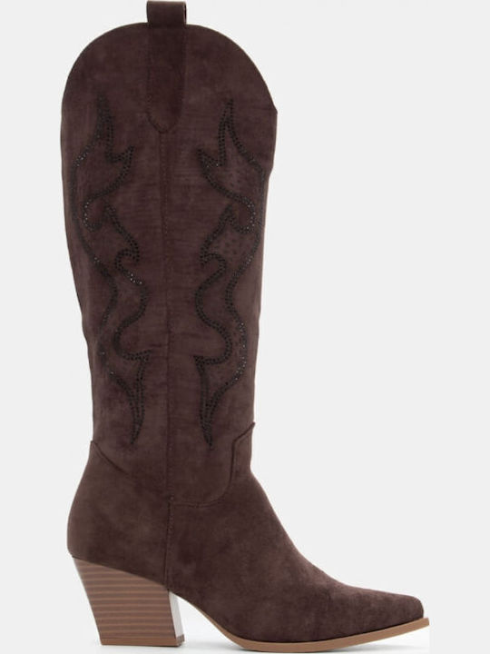 Damenstiefel Cowboy Braun