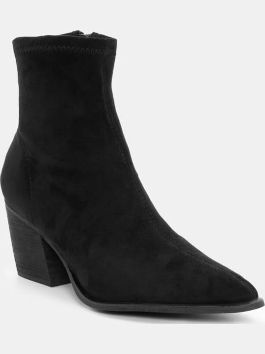 Leather Women's Cowboy Boots Black
