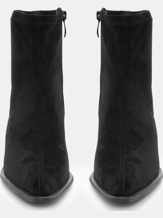 Leather Women's Cowboy Boots Black