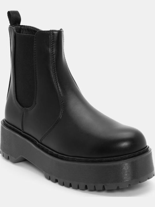 Leather Women's Chelsea Boots Black