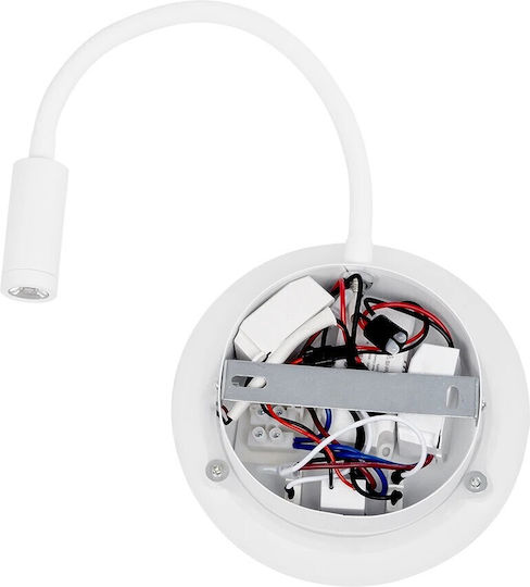GloboStar Goose Monos LED Alb Cald Spot în Culoare Alb